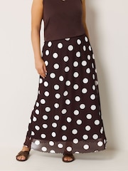 Yours Curve Mesh A-Line Skirt - Image 1 of 5