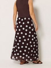 Yours Curve Mesh A-Line Skirt - Image 3 of 5