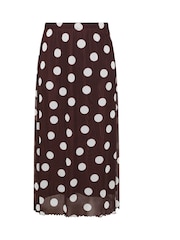 Yours Curve Mesh A-Line Skirt - Image 5 of 5