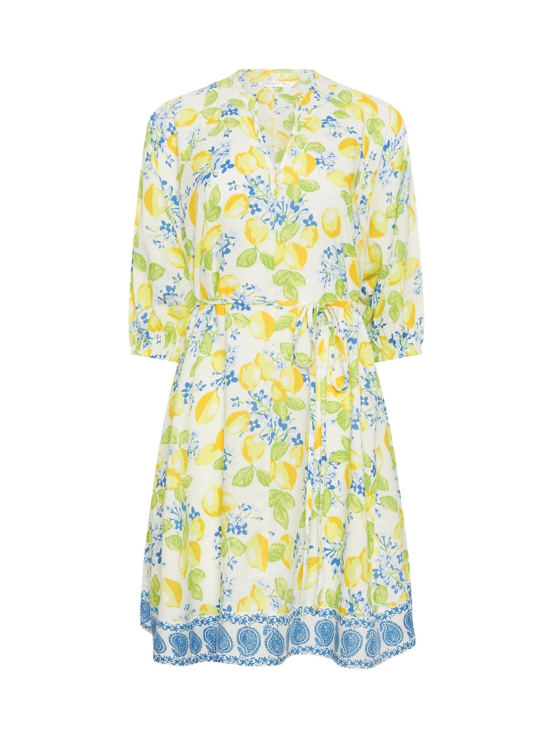 yellow dress with blue flowers Womens PixieGirl Petite Tie Waist Shirt US 8 Petite Black Bridesmaid Dresses: Buy collections:Tactical Apparel and a chic side Size:Custom-Made Size