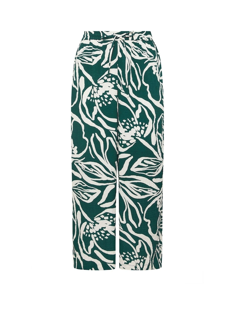 Yours Curve Green Wide Leg Trousers - Image 5 of 5 Yours Curve Green Wide Leg Trousers - Image 5 of 5