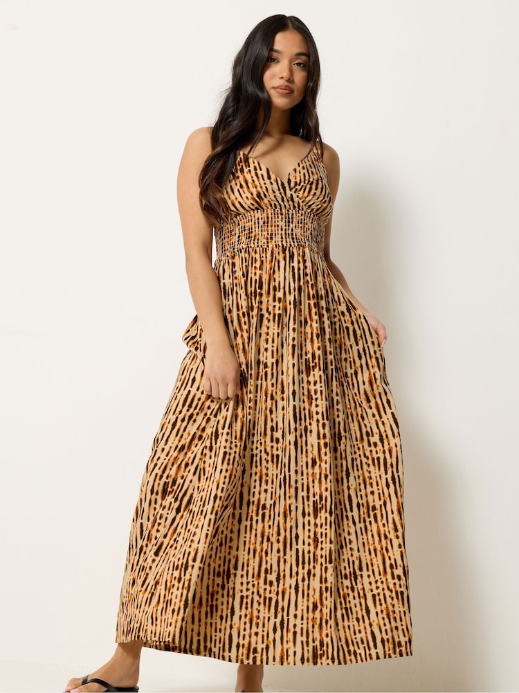 PixieGirl Natural Wrap Maxi Dress - Image 2 of 5 PixieGirl Natural Wrap Maxi Dress - Image 2 of 5