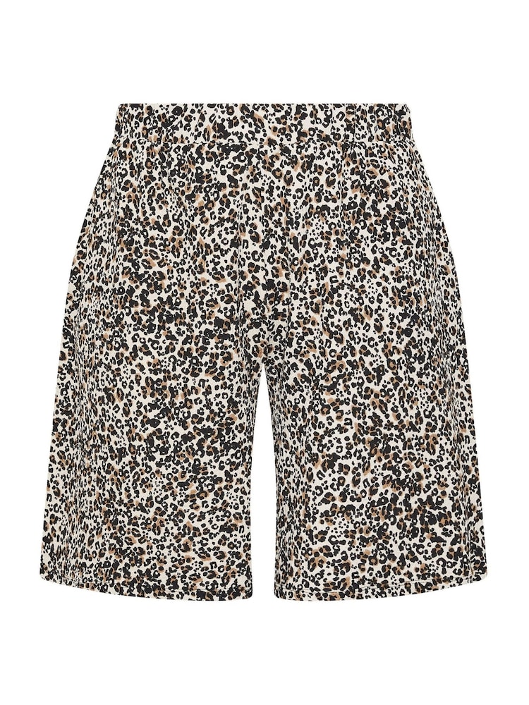 Yours Curve Brown Pull On Jersey Shorts - Image 5 of 5 Yours Curve Brown Pull On Jersey Shorts - Image 5 of 5