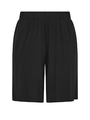 Yours Curve Black Pull On Jersey Shorts - Image 5 of 5