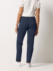 M&Co Blue Ponte Seam Detail Trousers - Image 3 of 5