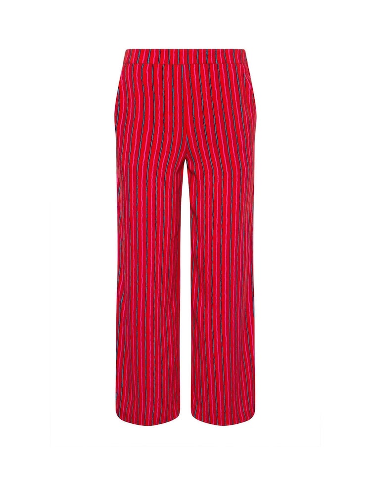 PixieGirl Petite Pink Stripe Wide Leg Trousers - Image 6 of 6
