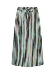 PixieGirl Petite Brown Stripe Belted Midaxi Skirt - Image 5 of 5