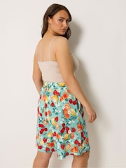 Yours Curve Green Pull On Jersey Shorts - Image 3 of 5