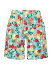 Yours Curve Green Pull On Jersey Shorts - Image 5 of 5