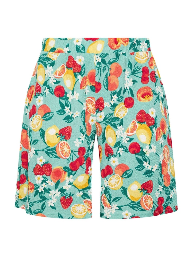 Yours Curve Green Pull On Jersey Shorts - Image 5 of 5 Yours Curve Green Pull On Jersey Shorts - Image 5 of 5