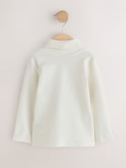 Cream Long Sleeve Roll Neck Top (3mths-7yrs) - Image 5 of 7
