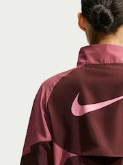 Nike Mystic Date Brown Tempo Dri FIT 1/2 Zip Running Jacket - Image 3 of 6