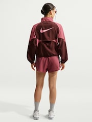 Nike Mystic Date Brown Tempo Dri FIT 1/2 Zip Running Jacket - Image 4 of 6