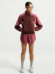 Nike Mystic Date Brown Tempo Dri FIT 1/2 Zip Running Jacket - Image 5 of 6