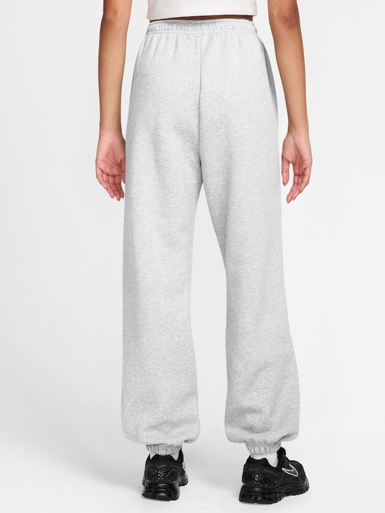 Nike Birch White Studio Fleece Oversized Cuffed Joggers - Image 2 of 3