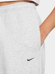 Nike Birch White Studio Fleece Oversized Cuffed Joggers - Image 3 of 3
