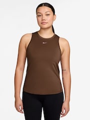 Cacao marrón ¡Guau! - Top sin mangas clásico Dri-FIT One de Nike - Imagen 1 de 3