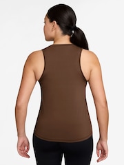 Cacao marrón ¡Guau! - Top sin mangas clásico Dri-FIT One de Nike - Imagen 2 de 3