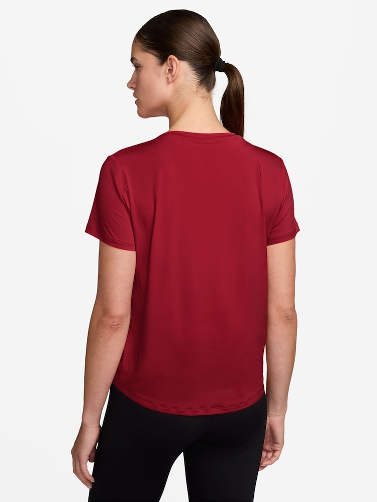 Rojo - Camiseta de manga corta Nike One Classic Dri-FIT - Imagen 2 de 3