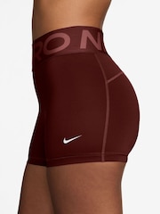 Nike Mystic Date Brown Pro Sculpt High-Waisted 3" Biker Shorts - Image 3 of 3