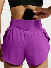 Nike Bold Berry Tempo Flow Dri-FIT High-Waisted 2-in-1 Running Shorts - Image 6 of 6