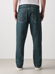 Dark Green Straight Fit Vintage Jeans - Image 3 of 6