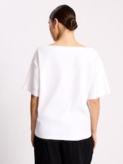 Albaray White Off Shoulder T-Shirt - Image 3 of 5