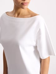 Albaray White Off Shoulder T-Shirt - Image 4 of 5