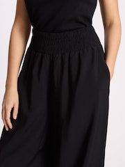 Albaray Black Shirred Waist Hareem Trousers - Image 5 of 6