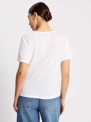 Albaray White Linen T-Shirt - Image 2 of 4