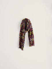 Seasalt Cornwall Blue Floral Larissa Scarf - Image 2 of 5