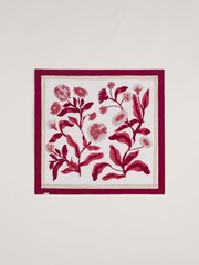 Seasalt Cornwall Pink May Garland Square Scarf - Image 1 of 4