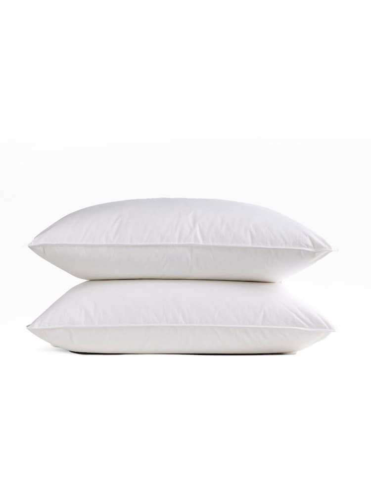 Christy Feather and Down White Pillow Pair - Image 2 of 2