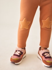 Rust Orange Cosy Fleece Lined Leggings (3mths-7yrs) - Image 4 of 9