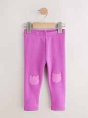 Purple Cosy Fleece Lined Leggings (3mths-7yrs) - Image 1 of 4