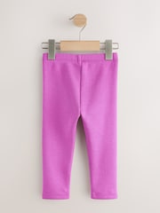 Purple Cosy Fleece Lined Leggings (3mths-7yrs) - Image 2 of 4