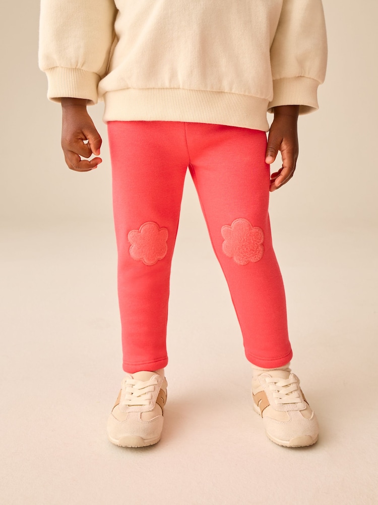 Pink Bright Cosy Fleece Lined Leggings (3mths-7yrs) - Image 1 of 7