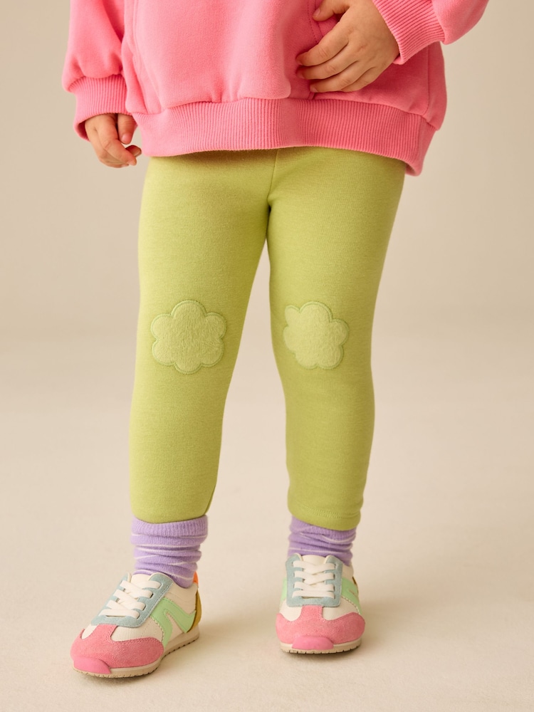 Green Cosy Fleece Lined Leggings (3mths-7yrs) - Image 1 of 8