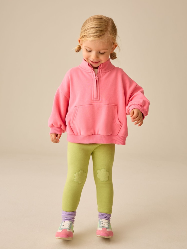 Green Cosy Fleece Lined Leggings (3mths-7yrs) - Image 2 of 8