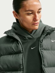 Nike Camo Green Studio Fleece Oversized Hoodie - Image 5 of 7