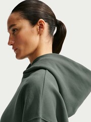 Nike Camo Green Studio Fleece Oversized Hoodie - Image 6 of 7
