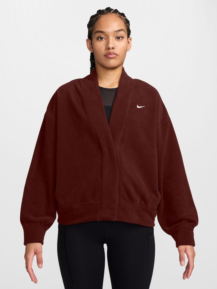 Mystic Date Braun - Nike One Polar Fleece Cardigan - Bild 1 von 3