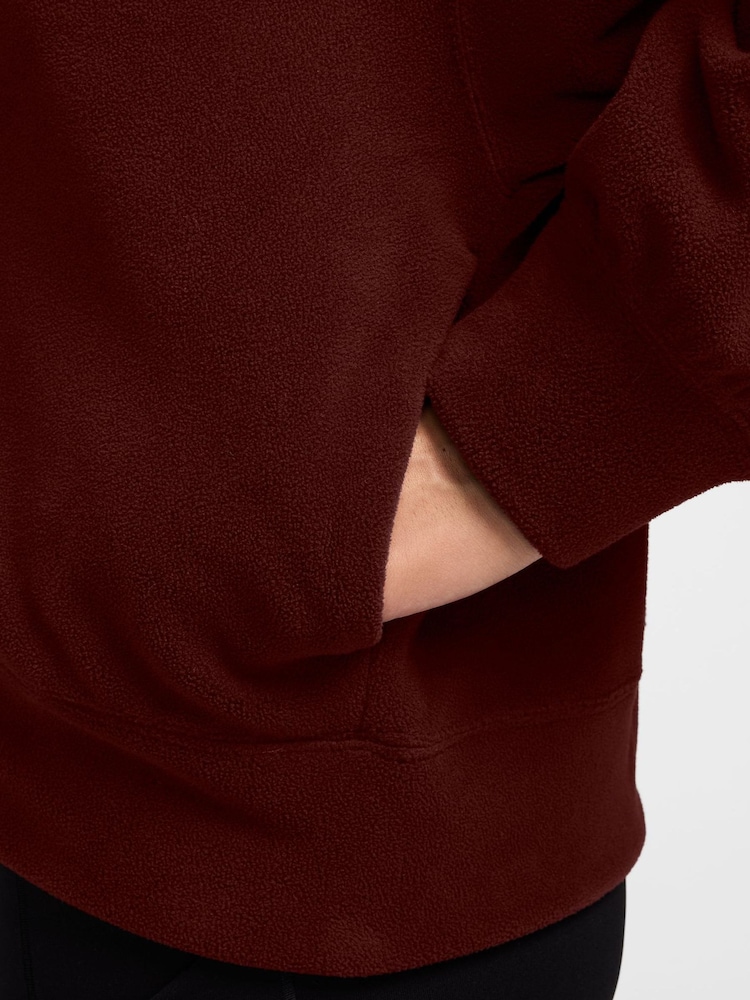 Mystic Date Braun - Nike One Polar Fleece Cardigan - Bild 3 von 3