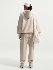 Cream 2 - Nike Studio Fleece Oversized džemperis ar kapuci - Attēls 4 no 6