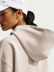 Cream 2 - Nike Studio Fleece Oversized džemperis ar kapuci - Attēls 6 no 6