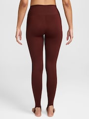 Nike Mystic Date Brown One High Waisted Stirrup Leggings - Image 2 of 3