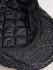 Black/Charcoal Grey Check - כובע שטוח - תמונה 4 מתוך 4