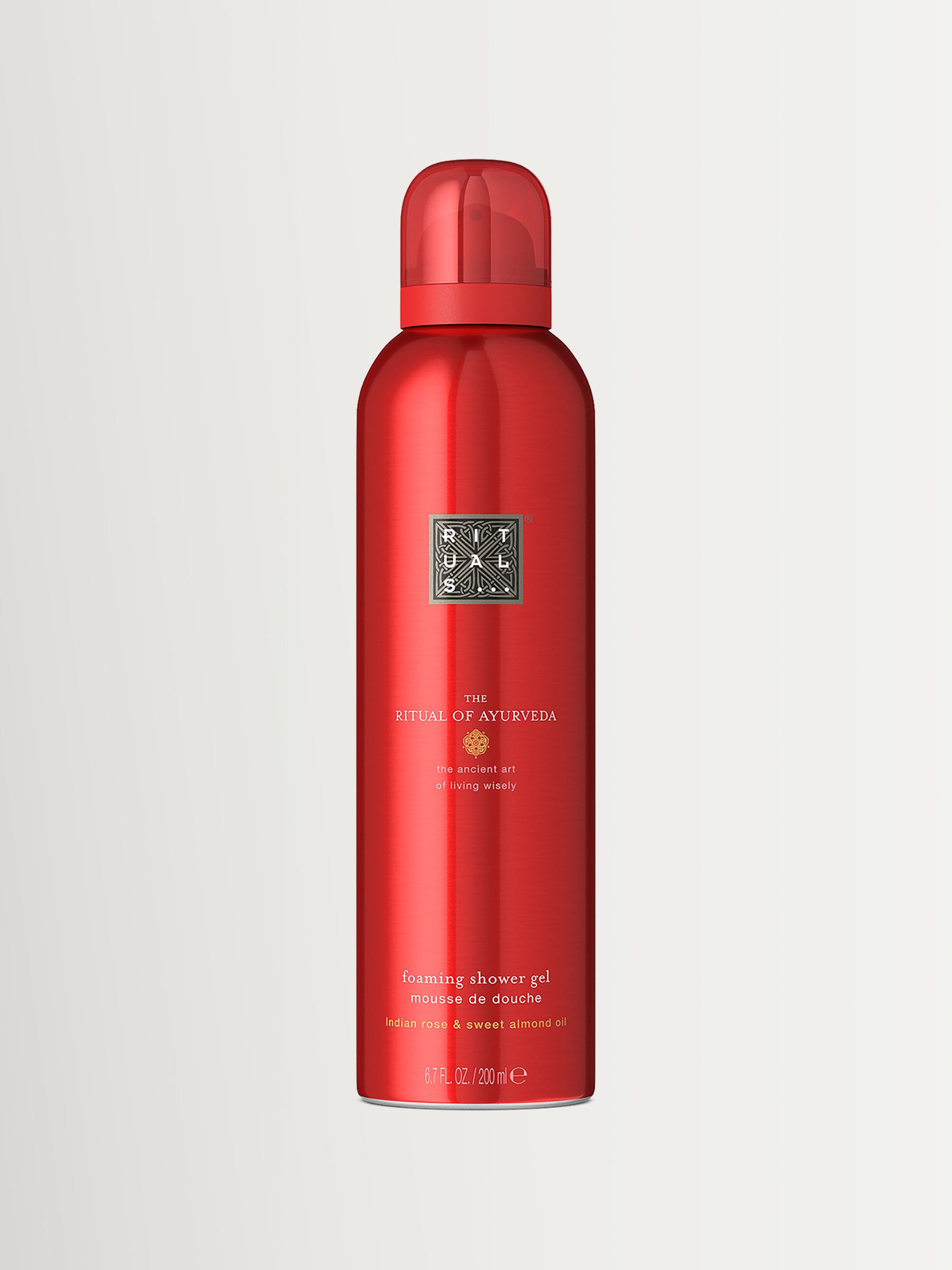 Rituals The Ritual of Ayurveda Foaming Shower Gel Indian Rose & Sweet Almond 200ml - Image 3