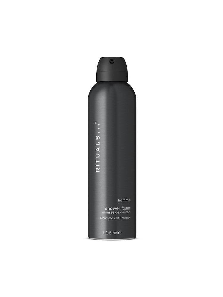 Rituals Homme Shower Foam Cedar Wood + Vitamin-E Complex 200ml - Image 1 of 5 Rituals Homme Shower Foam Cedar Wood + Vitamin-E Complex 200ml - Image 1 of 5