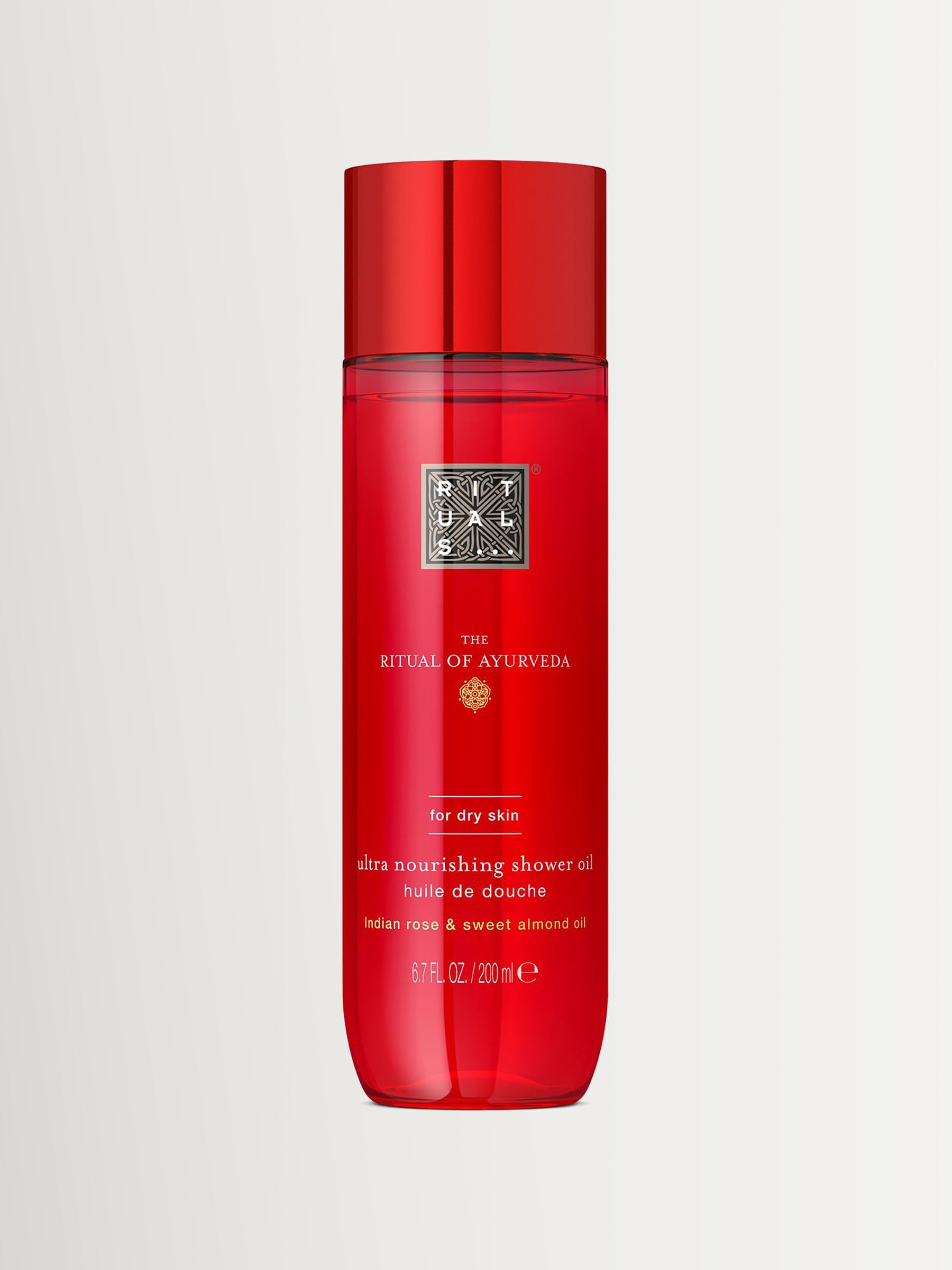Rituals Unisex The Ritual Of Ayurveda Almond Oil & Indian Rose Shower Oil 200Ml - Image 1